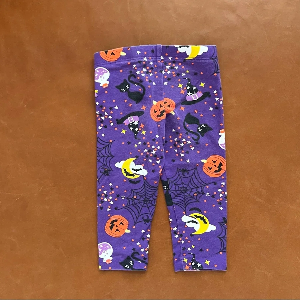 CHILDREN’S PLACE Purple Halloween Leggings, 12-18mo
